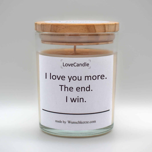 LoveCandle - I love you more. The end. I win.