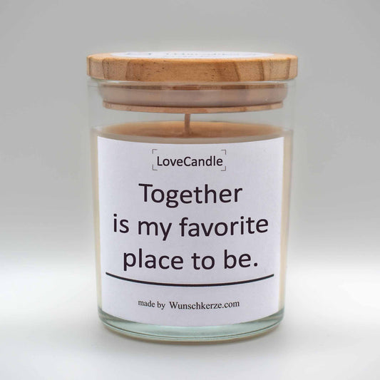 LoveCandle - Together is my favorite place to be.