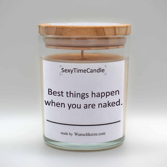 SexyTimeCandle - Best things happen when you are naked.