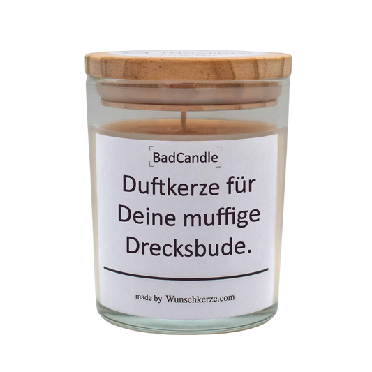 BadCandle - Duftkerze für Deine muffige Drecksbude.