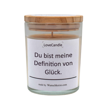 LoveCandle - Du bist meine Definition von Glück.