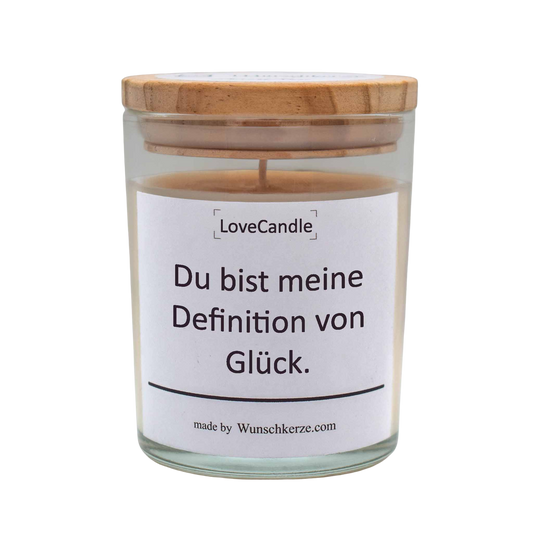 LoveCandle - Du bist meine Definition von Glück.