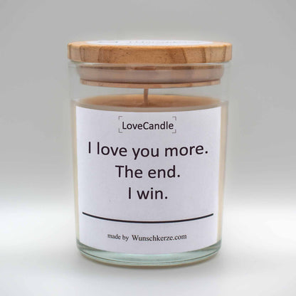 LoveCandle - I love you more. The end. I win.