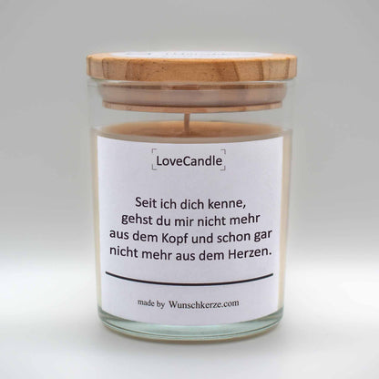 LoveCandle - Seit ich dich kenne, gehst du mir nicht mehr aus dem Kopf und schon gar nicht mehr aus dem Herzen.