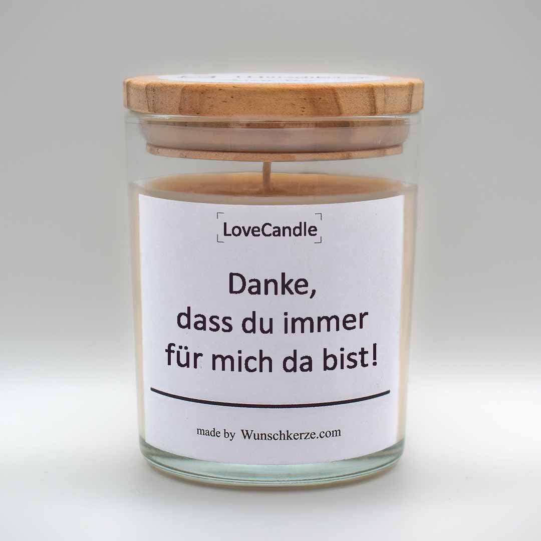 LoveCandle - Danke, dass du immer für mich da bist!