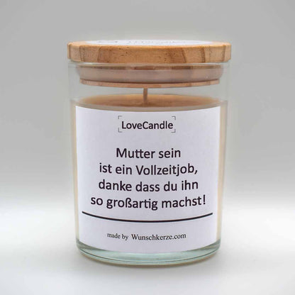 LoveCandle - Mutter sein ist ein Vollzeitjob, danke dass du ihn so großartig machst!