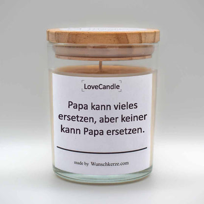 LoveCandle - Papa kann vieles ersetzen, aber keiner kann Papa ersetzen.