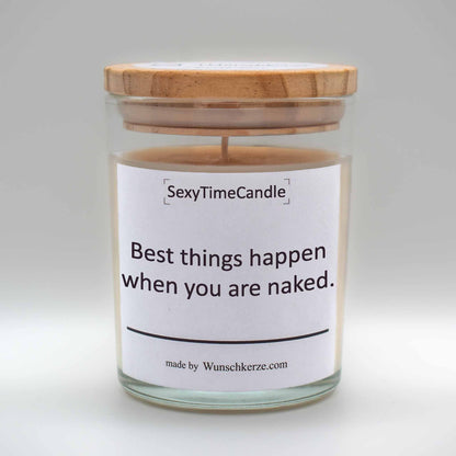 SexyTimeCandle - Best things happen when you are naked.